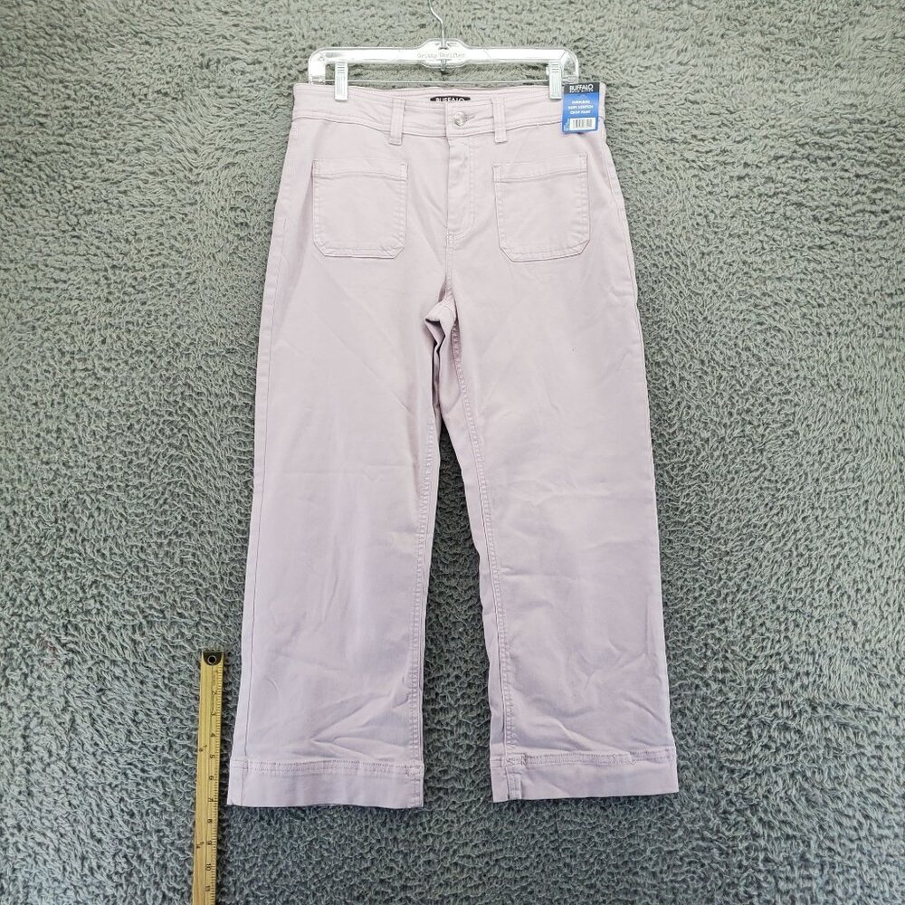 Buffalo David Bitton Jeans Womens 10 Lavender Brigette High-Rise Crop *NWT*